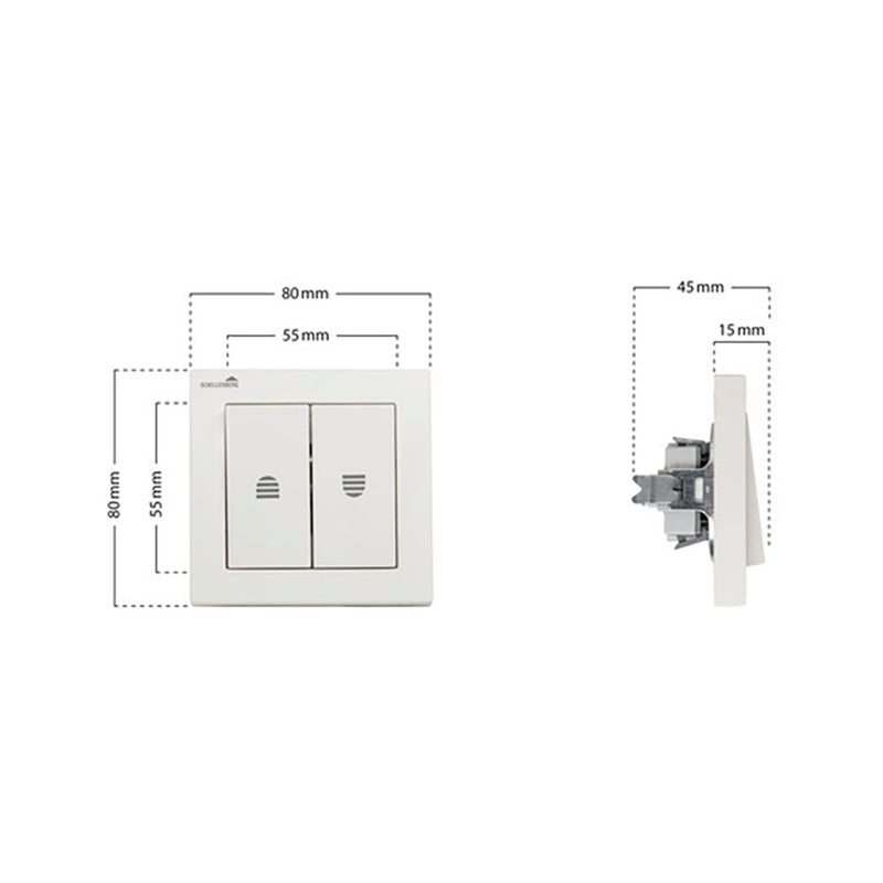 Switch for winders 2 buttons, 23005 Schellenberg