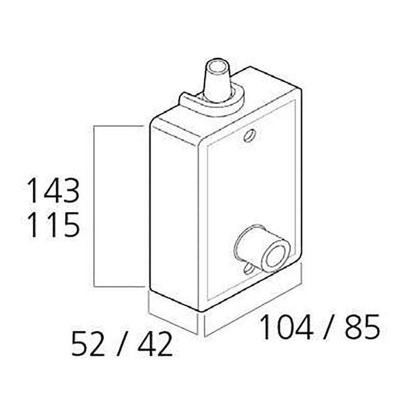 Torno Exterior Para 80 Kg Blanco