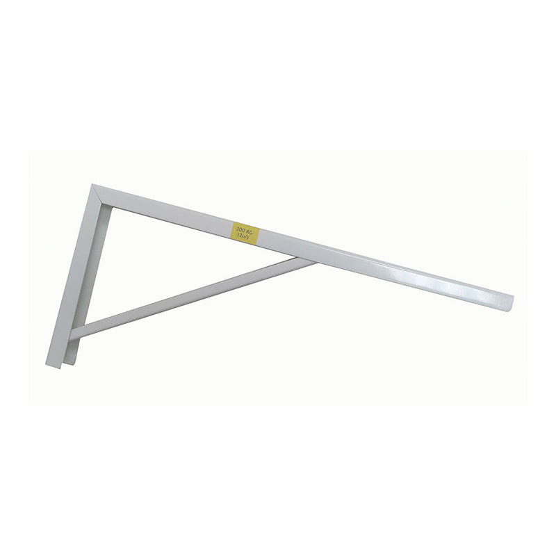 Sturdy White Steel Square 18x40cm Edm