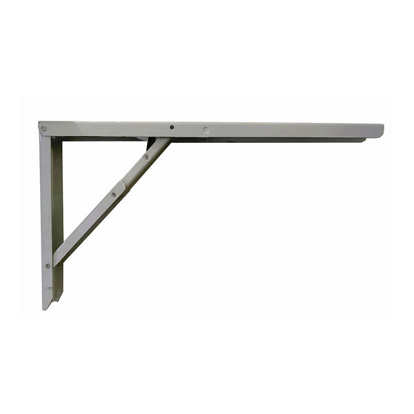 Abat-Table Folding Steel Square Silver 30x52cm