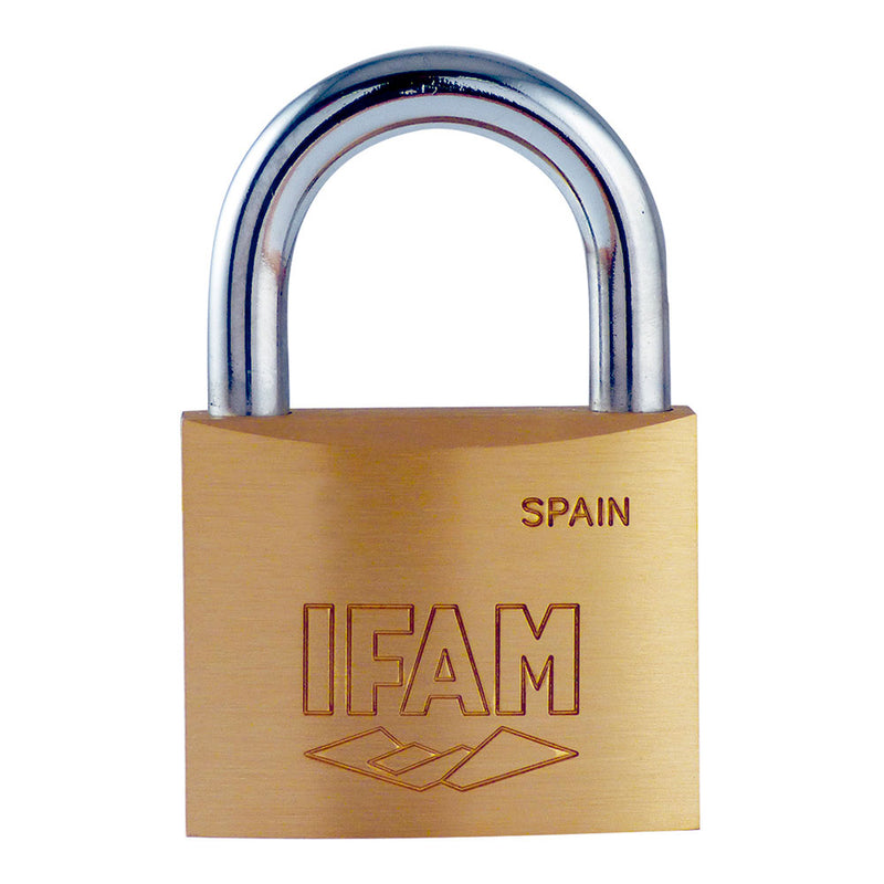 K25 Padlock, 25mm Brass, With 2 Normal Bow Keys Ifam