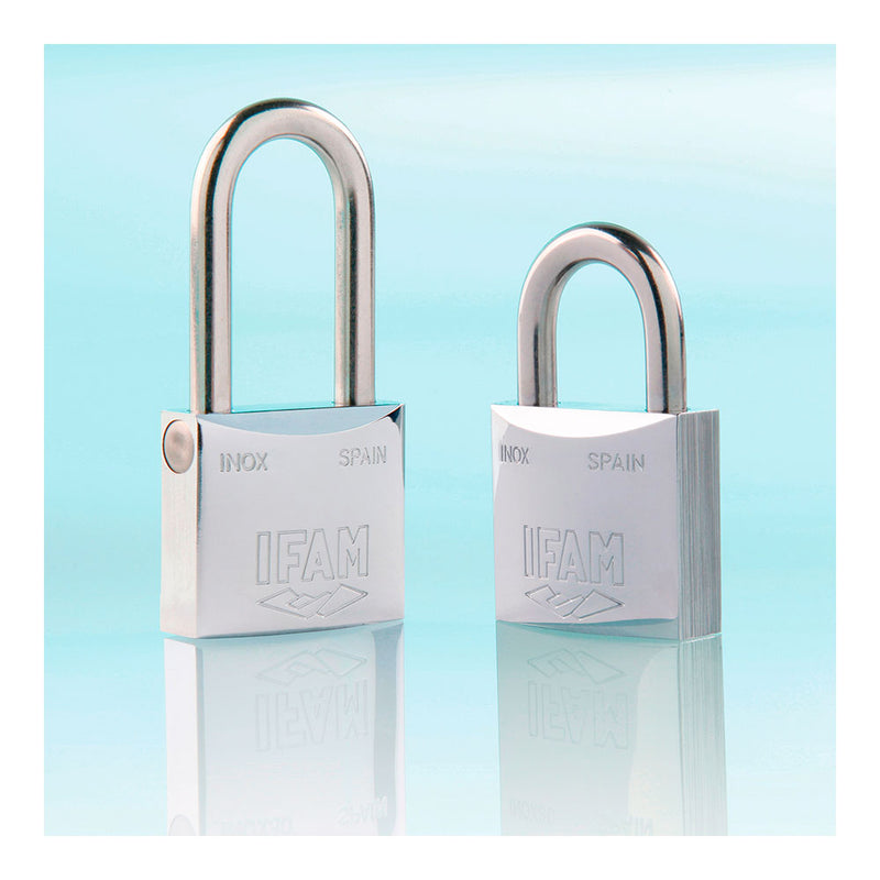 Stainless Steel Padlock, 30mm Stainless Steel With 2 Keys, Normal Bow, Ifam