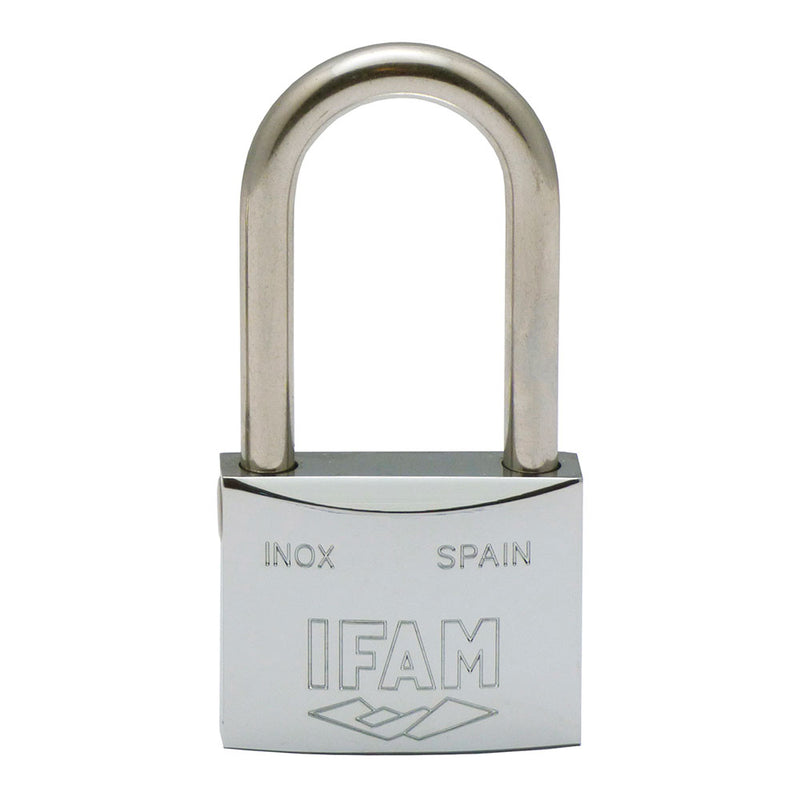 Stainless Steel Padlock 30Al 30Mm With 2 Keys, Long Bow, Ifam