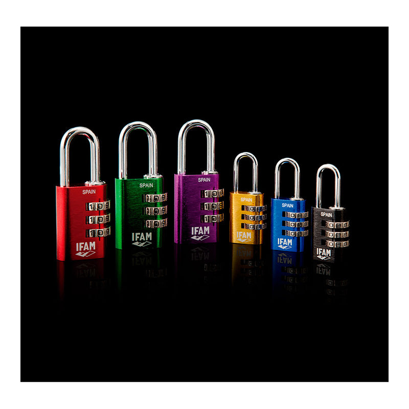 Col Combi30 Violet Padlock 30mm, Ø5mm Bow, With Combination, Ifam