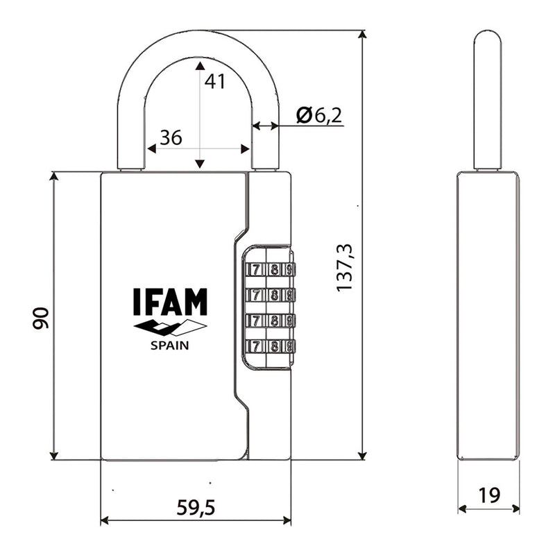 Guardallaves Con Arco G3 Ifam