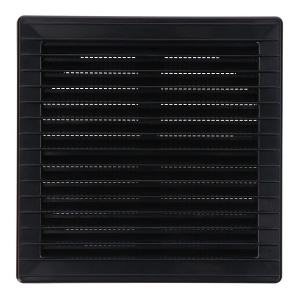 Adjustable Recessed Square Ventilation Grille Ø 80-150 With Mosquito Net 170X170X11.5Mm Abs Anthracite Grey