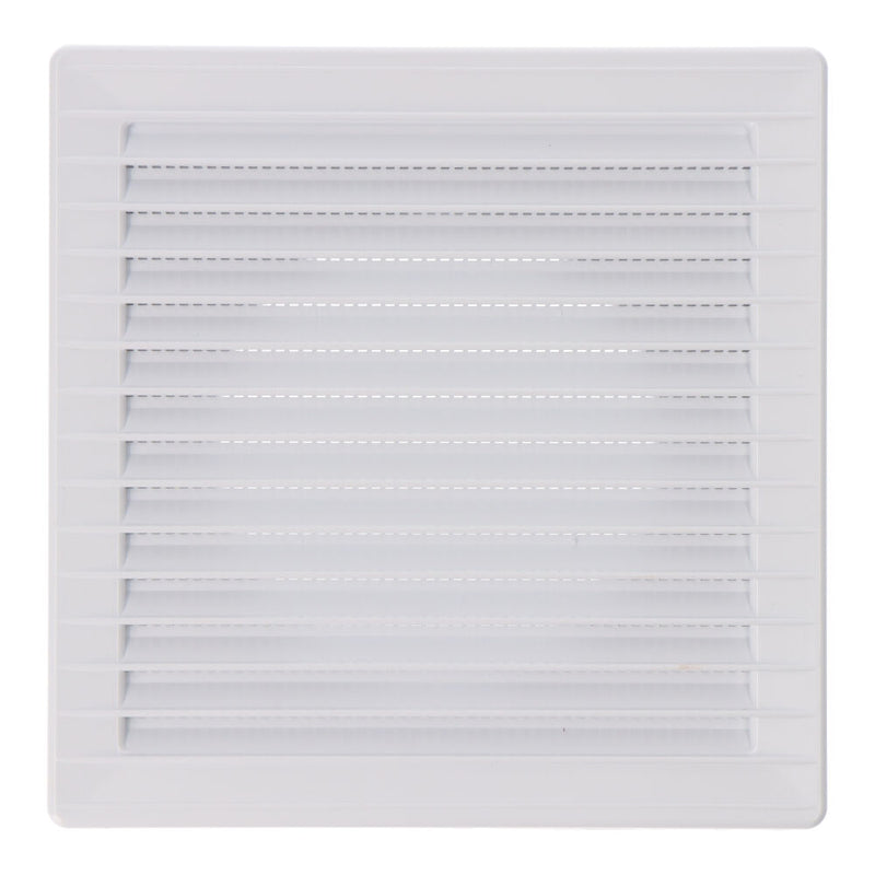 Rejilla Ventilación Cuadrada  Empotrable Ø 100Mm Con Mosquitera 170X170X10Mm  Abs Blanca