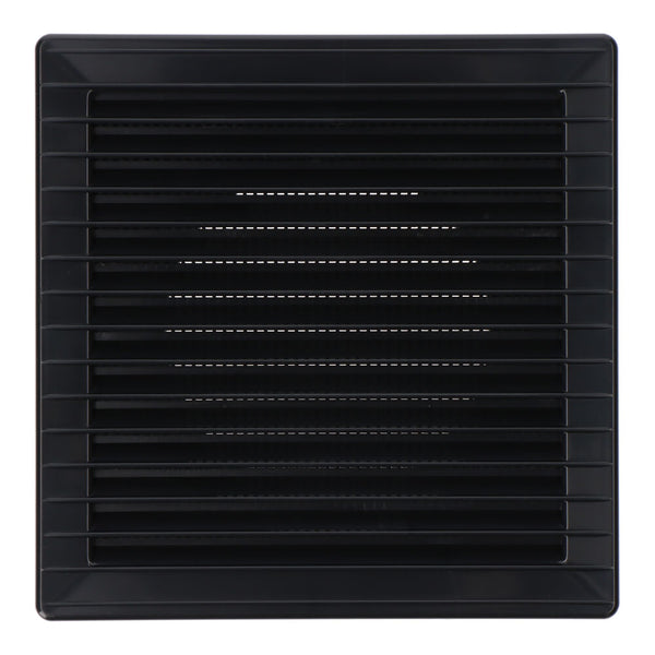 Recessed Square Ventilation Grille With Mosquito Net ABS Ø10mm Anthracite Grey