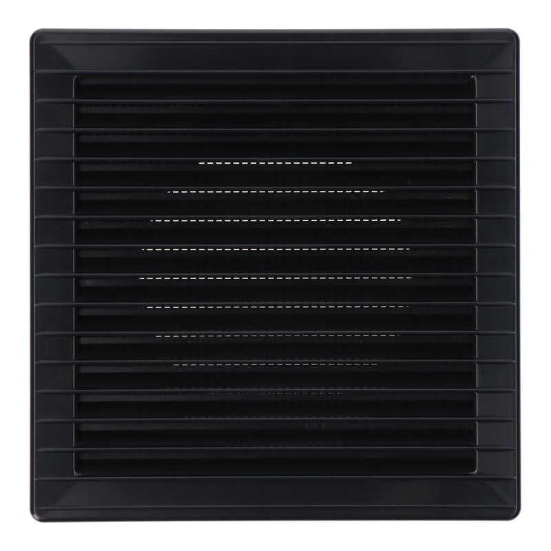 Recessed Square Ventilation Grille With Mosquito Net ABS Ø10mm Anthracite Grey