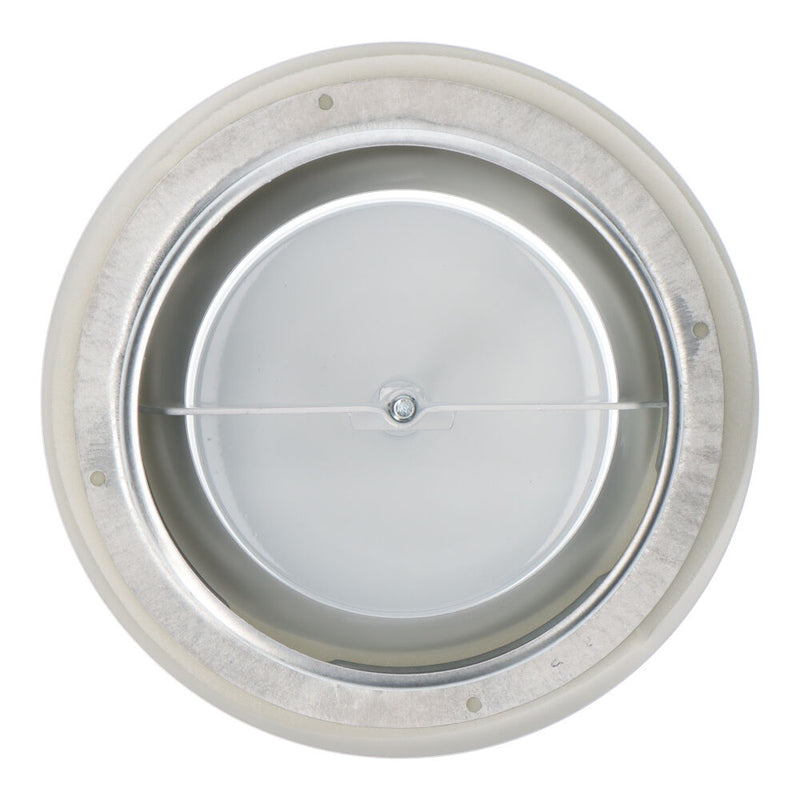 Round Recessed Diffuser Ø125x47mm White ABS