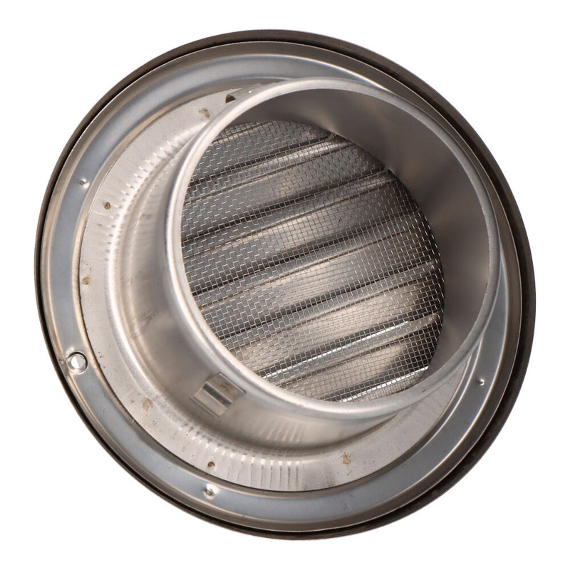 Stainless Steel Ventilation Grille Recessed Cup Ø100 Mm