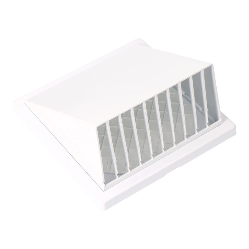 Rejilla Ventilación Con Campana Abs Ø 100Mm 170X170Mm Blanca