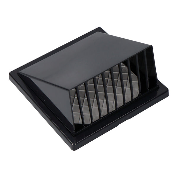 Ventilation Grille With ABS Hood Ø 100mm Anthracite Grey