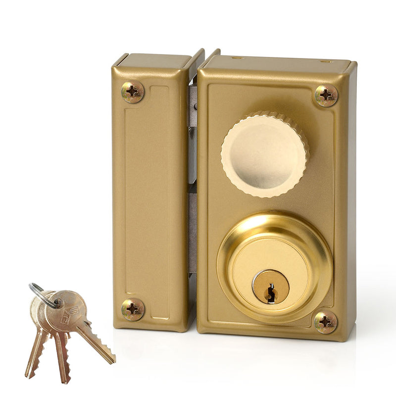 Surface mounted lock with strike and key, left Jis 34-6I Jis