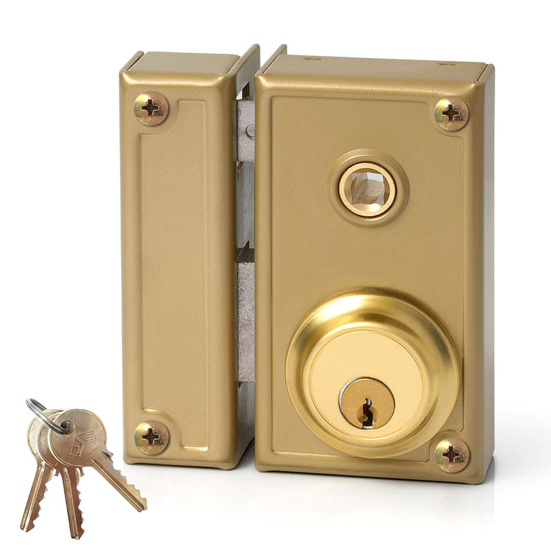 Surface mounted lock with strike and key, left Jis 35-6I Jis