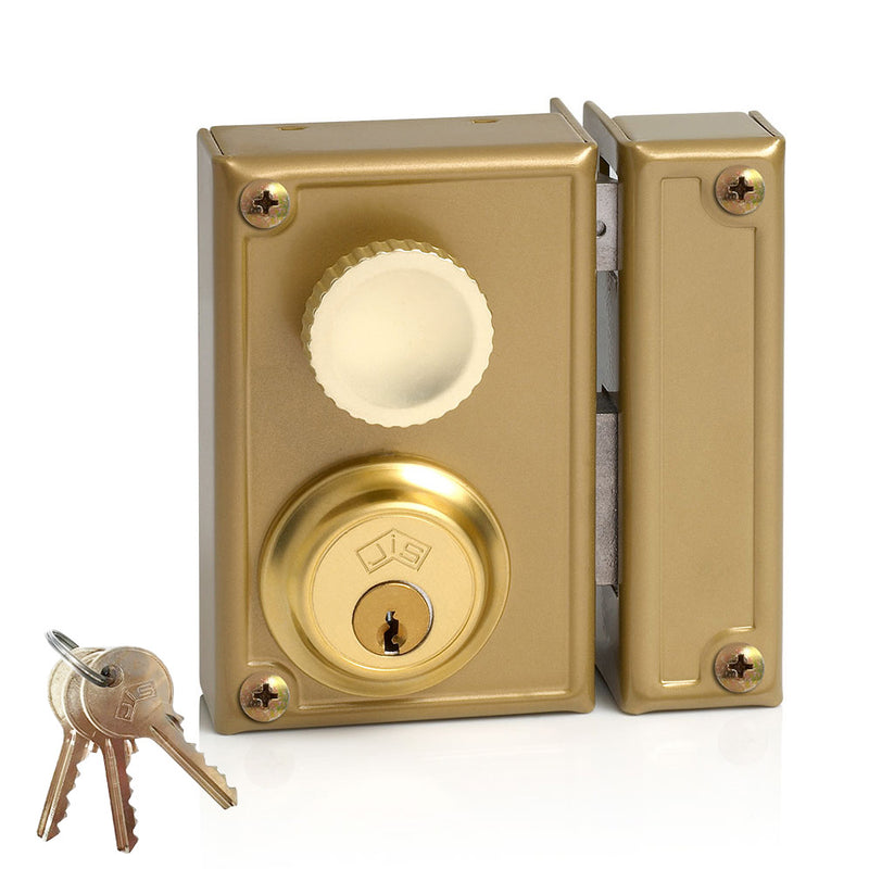 Surface mounted lock with strike and key, right Jis 34-7D Jis