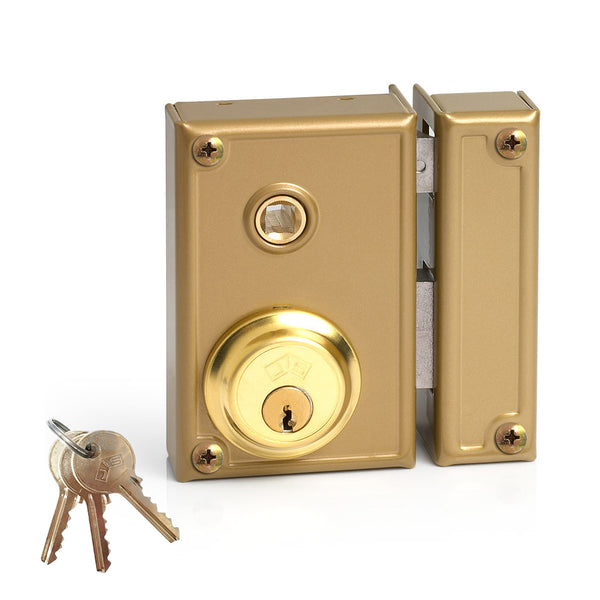 Surface mounted lock with strike and key, right Jis 35-7D Jis