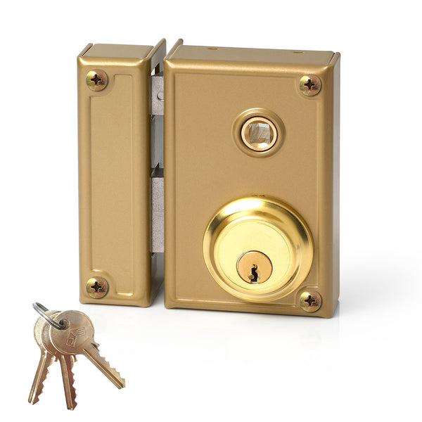 Surface mounted lock with strike and key, left Jis 35-7I Jis