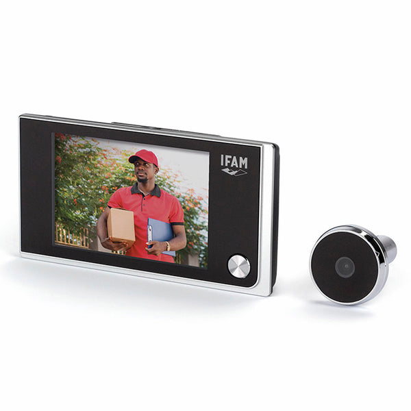 Sentinel 31-Slv Black/Gray Digital Peephole. Ifam