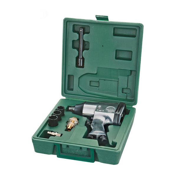 Llave De Impacto 1/2" Neumatica Con Kit Ak700 320N Presion Trabajo 6,5Kg/Cm². Mota