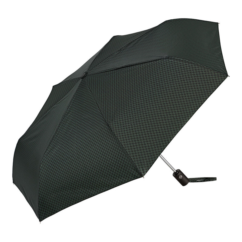 Mini Umbrella Automatic Opening and Closing 7 Ribs Ø94Cm Pongee Black Straight Handle Weather Assorted Colors / Models