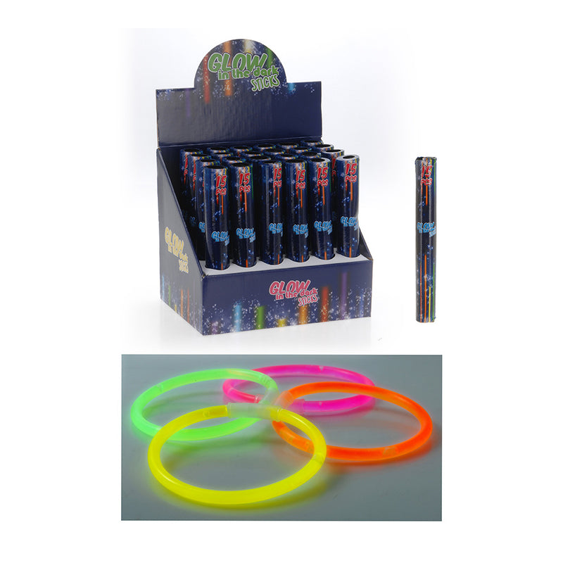 Set 15 Units, Party Glow Neon Luminous 15 Pieces Assorted Colors/Models