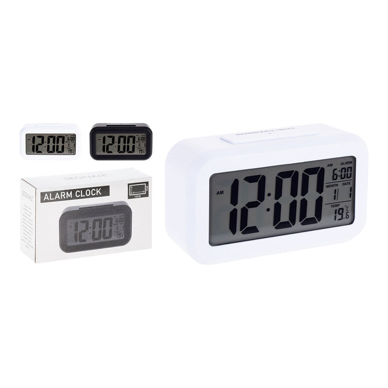 Digital Alarm Clock Assorted Colors With Measurements 14x4.5cm