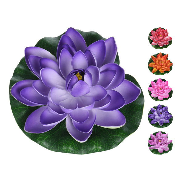 Artificial Lotus Flower (Floats on Water) Assorted Colors