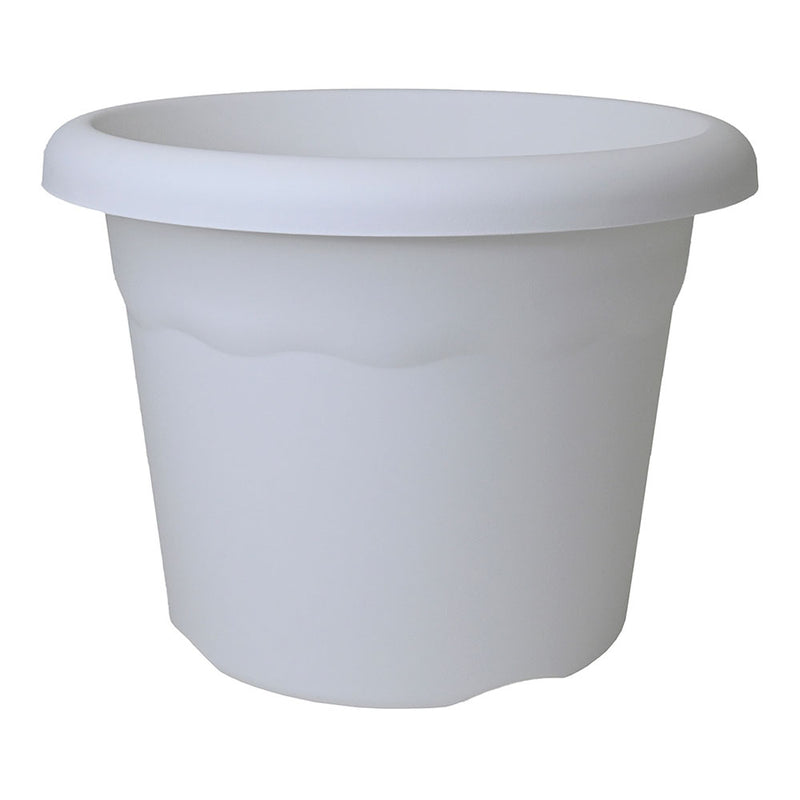 White Injection Pot Ø18cm Plastiken