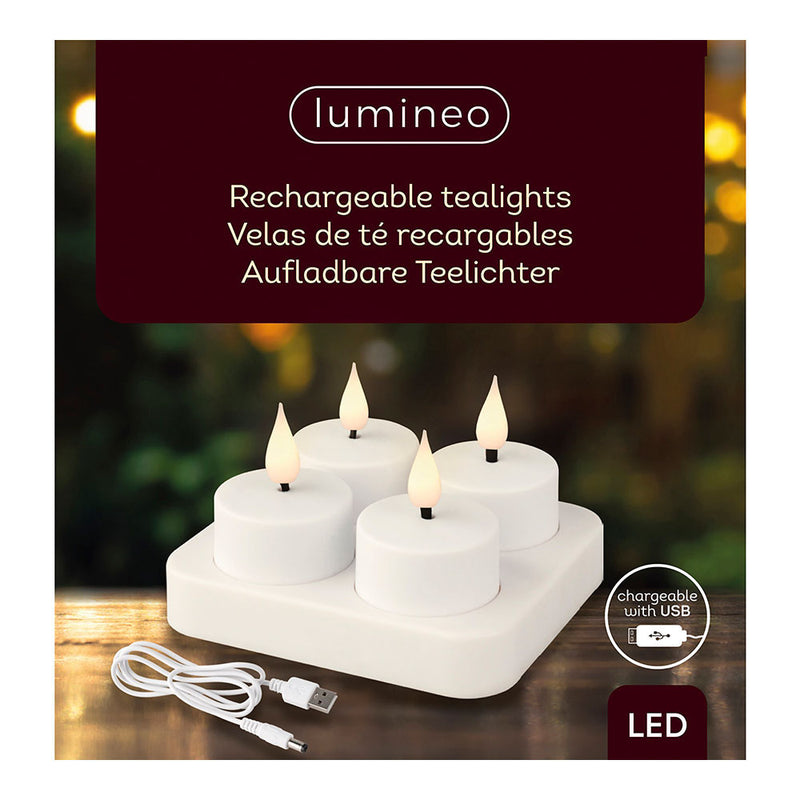 Rechargeable LED Plastic Candle for Indoor Use 485346