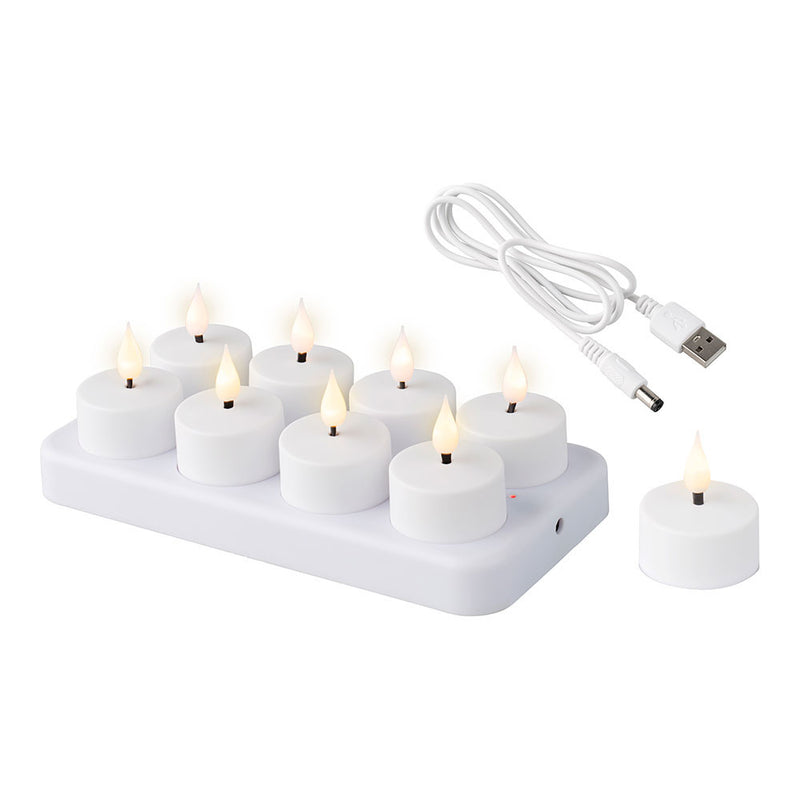 Rechargeable LED Plastic Candle for Indoor Use 486715