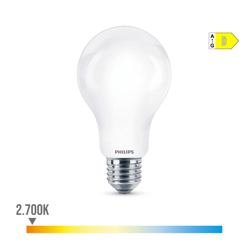 Bombilla Standard Led E27 13W 2000Lm 2700K Luz Calida Ø7X12,1Cm, Philips