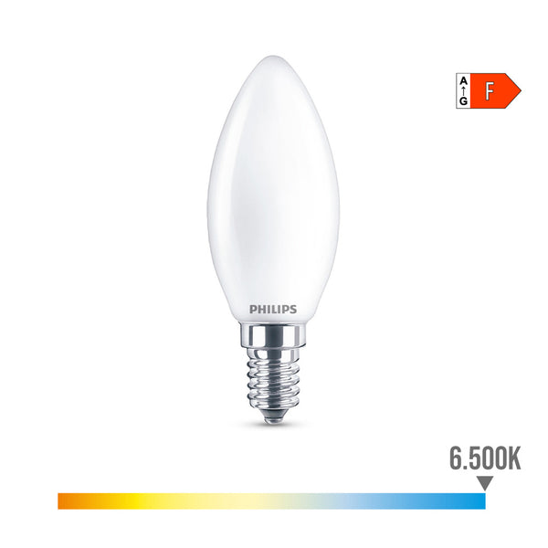 Philips E14 LED Candle Bulb 4.3W 470Lm 6500K Cool Light Ø3.5x9.7cm