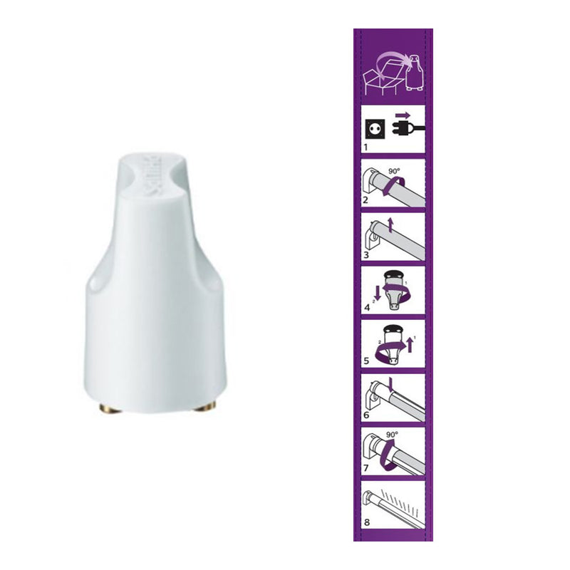 Tubo De Led T8 8W 800Lm G13 6500K 60Cm Luz Fria Ø2,78X60Cm Philips