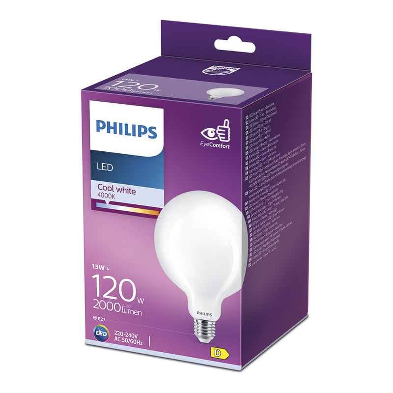 Led Globe Bulb E27 13W 2000Lm 4000K Daylight Ø12.4X17.7Cm Philips