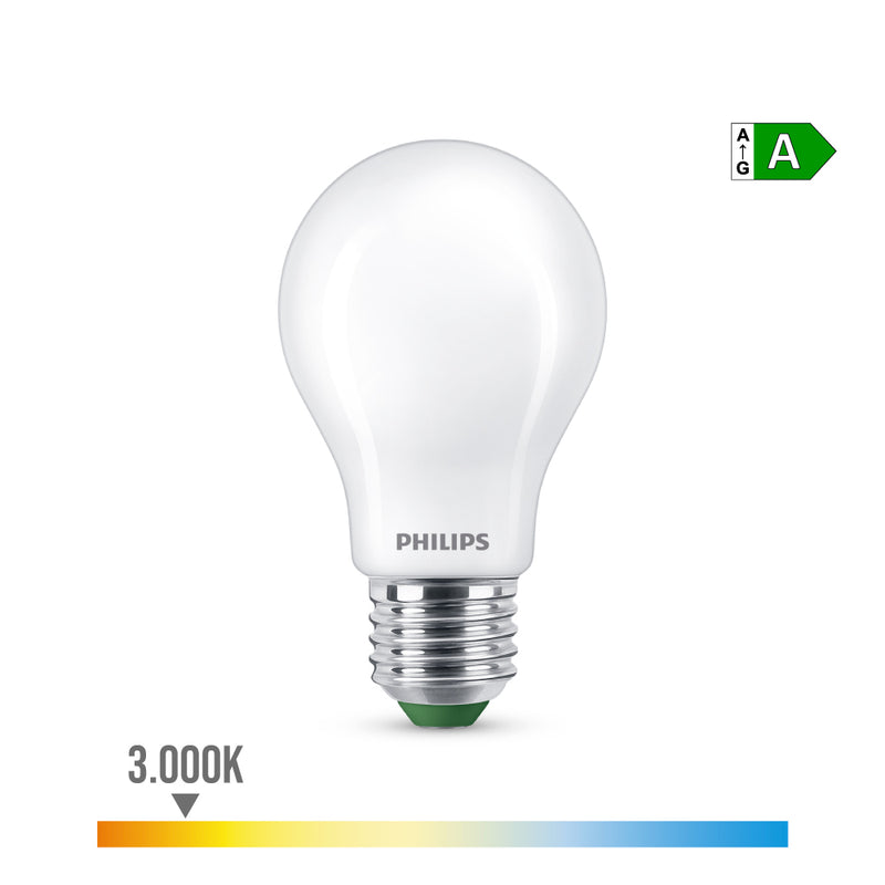 Bombilla Ultra Efficient Led Classic 7,3W 1535Im E27 3000K, Ø6X12,4Cm, Philips