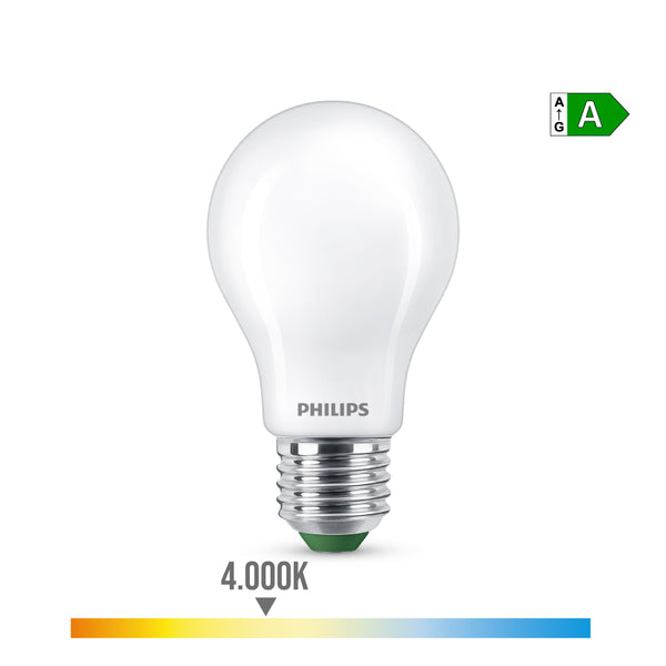 Ultra Efficient Led Classic Bulb 5.2W 1095Im E27 4000K, Ø6X10.4Cm, Philips