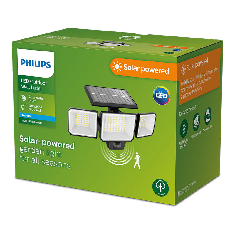 Proyector Solar Ip65 8,7W, 5000K, Luz Azul, Philips