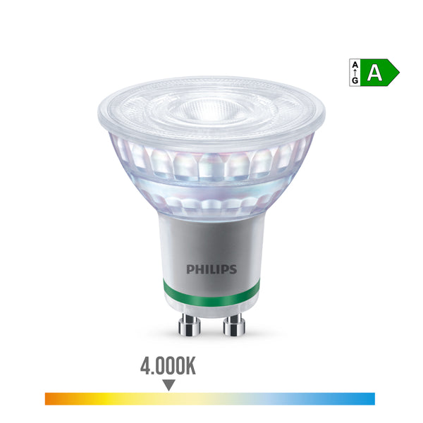 Bombilla Led Spot 36D 2,1W 375Im Gu10 4000K 220-240V Ac 50/60Hz, Philips