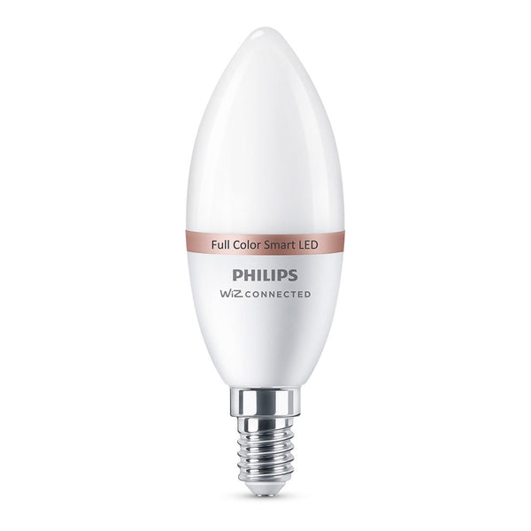 Bombilla Led Vela E14 4,9W 2,700K-6,500K 470Lm Wifi Philips Wiz