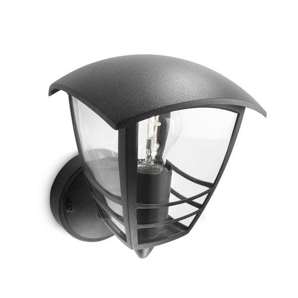 Outdoor Wall Light 1X60W Black Mod, Creek Philips