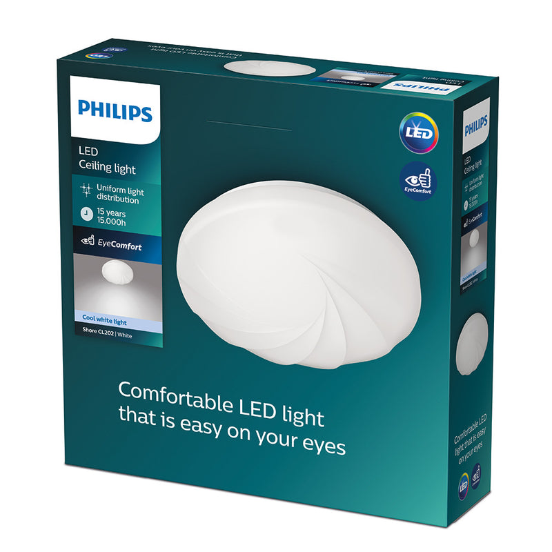 Indoor LED Ceiling Light 10W 1100Lm 4000K Daylight Mod, Shell Ø25X7.3Cm Philips