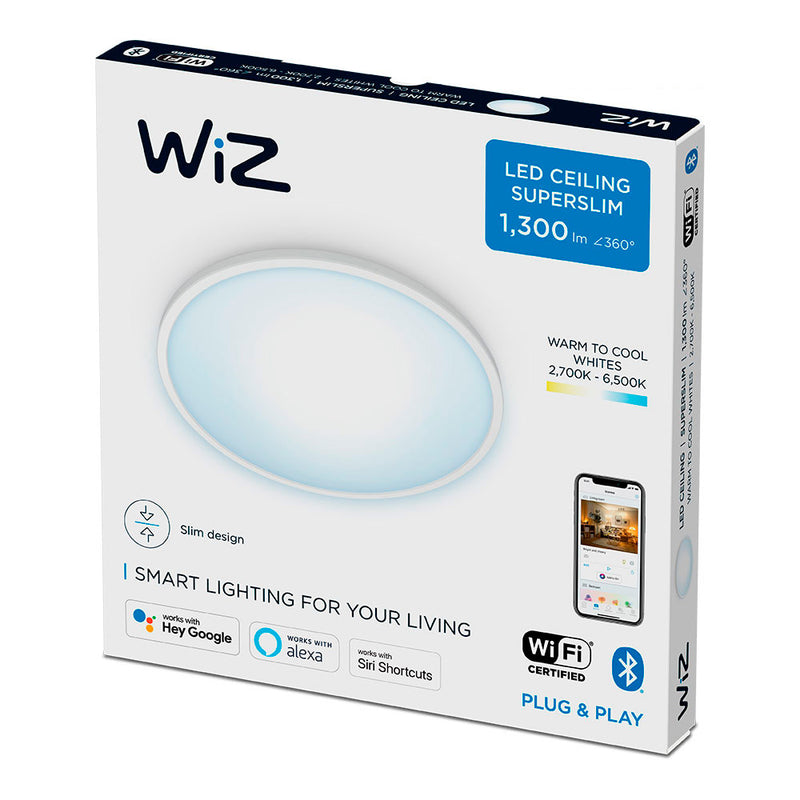 Plafon Led Wiz 14W 1300Lm Ø242Mm Marco Blanco Philips