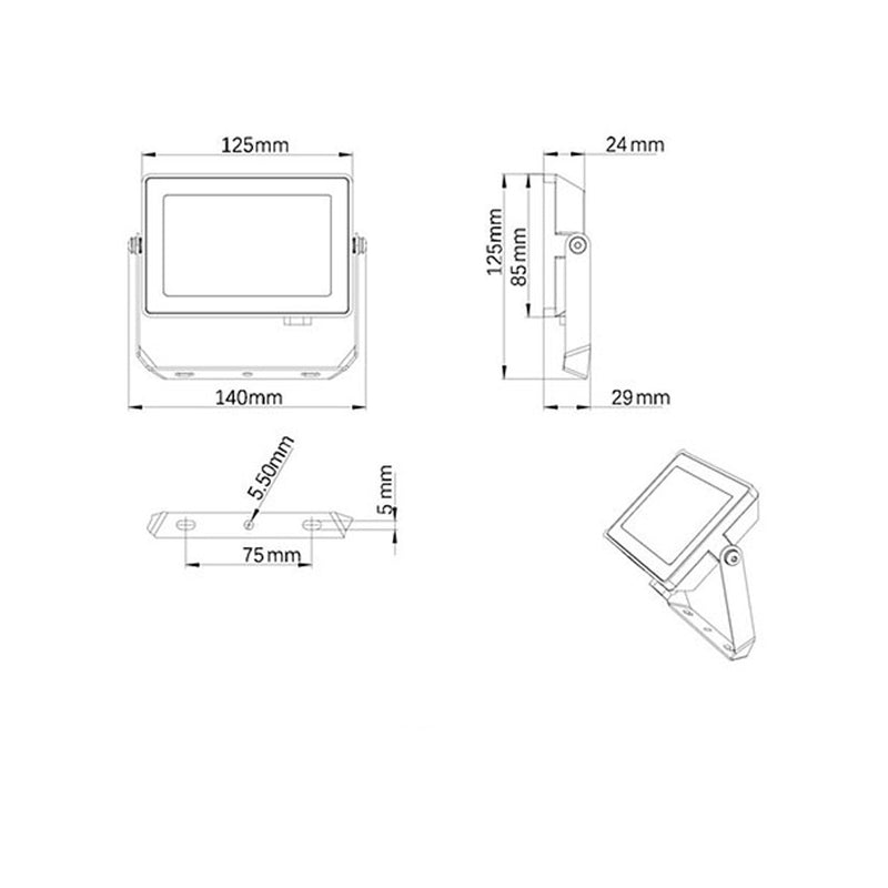 Projector 20W 1900Lm 6500K Ip65 911401864284 Philips