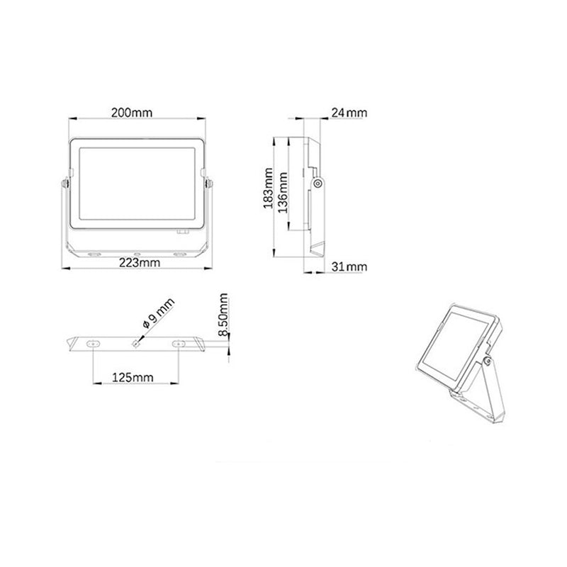 Projector 50W 4750Lm 6500K Ip65 911401864484 Philips