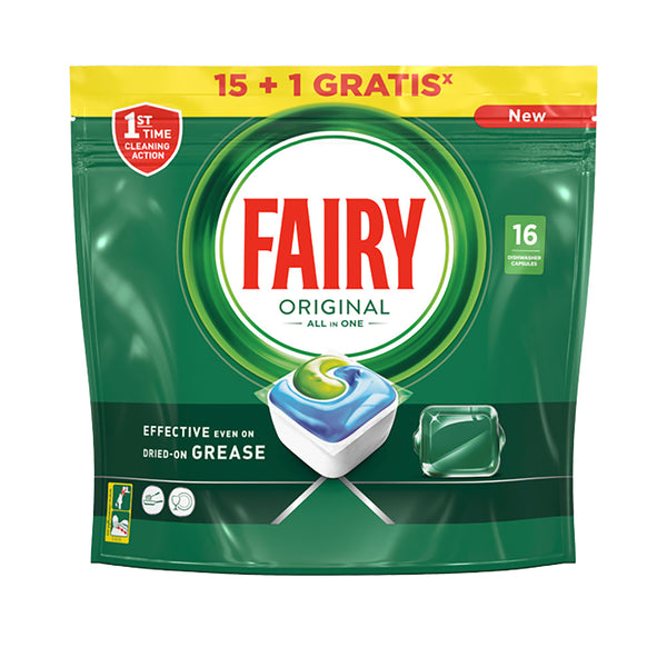 Fairy Dishwasher Pack 15+1 Original Capsules