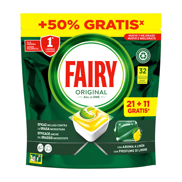 Fairy Original Lemon Dishwasher 21+11