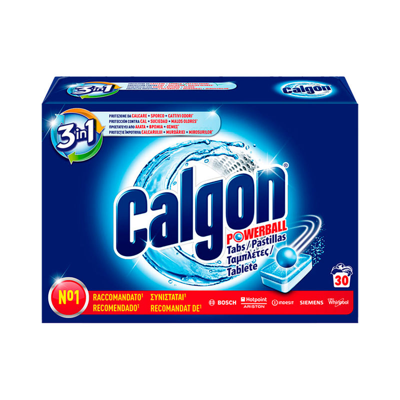 Anti-scale washing machine tablets 30 units, Calgon