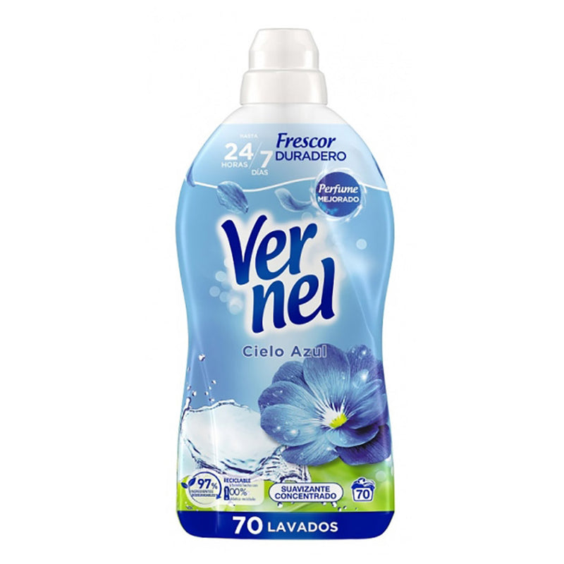 Vernel Sky Blue Fabric Softener 70 Washes