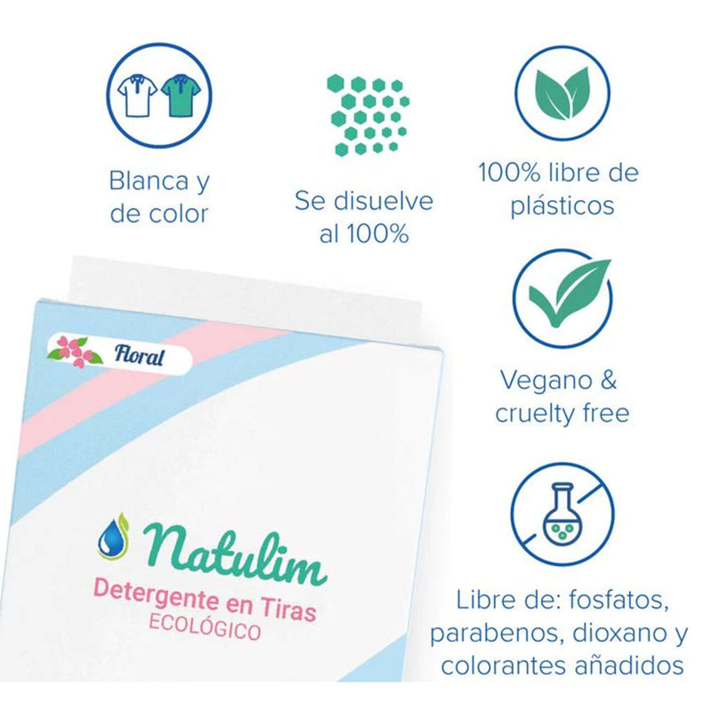 S, Of, Natulim Floral Detergent Strips 40 Washes